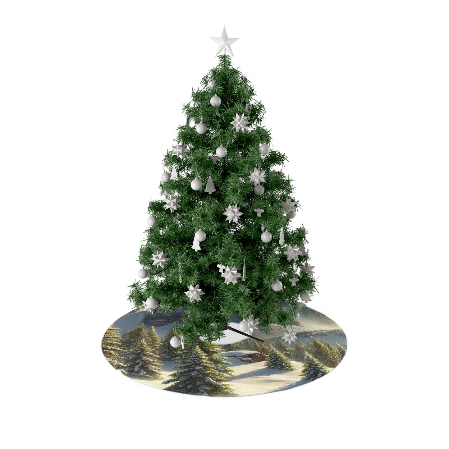 Jesus Is Lord Christmas Tree Skirt