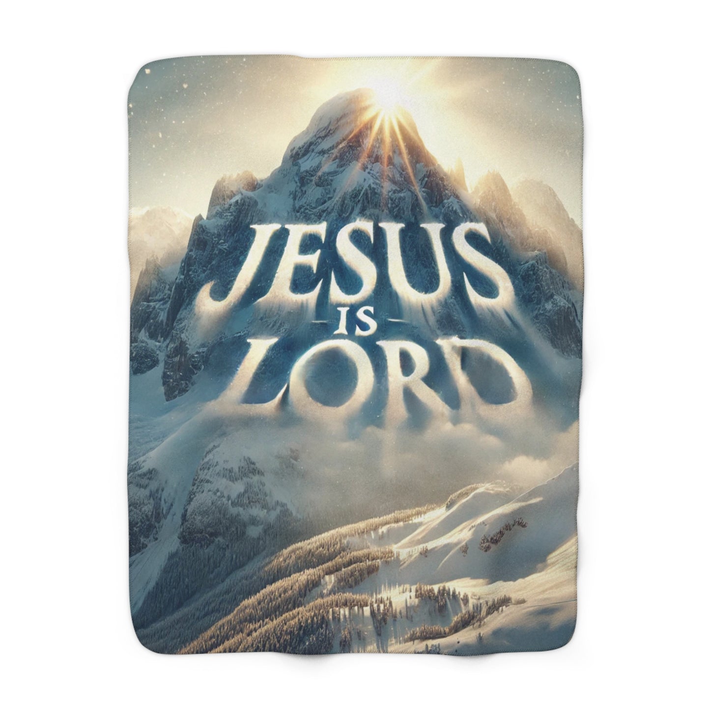 Jesus Is Lord Sherpa Fleece Blanket