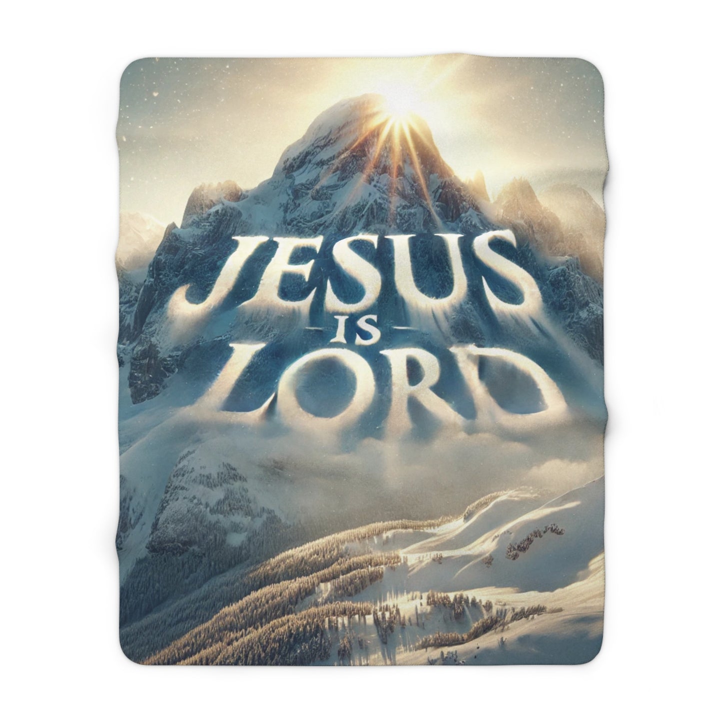 Jesus Is Lord Sherpa Fleece Blanket
