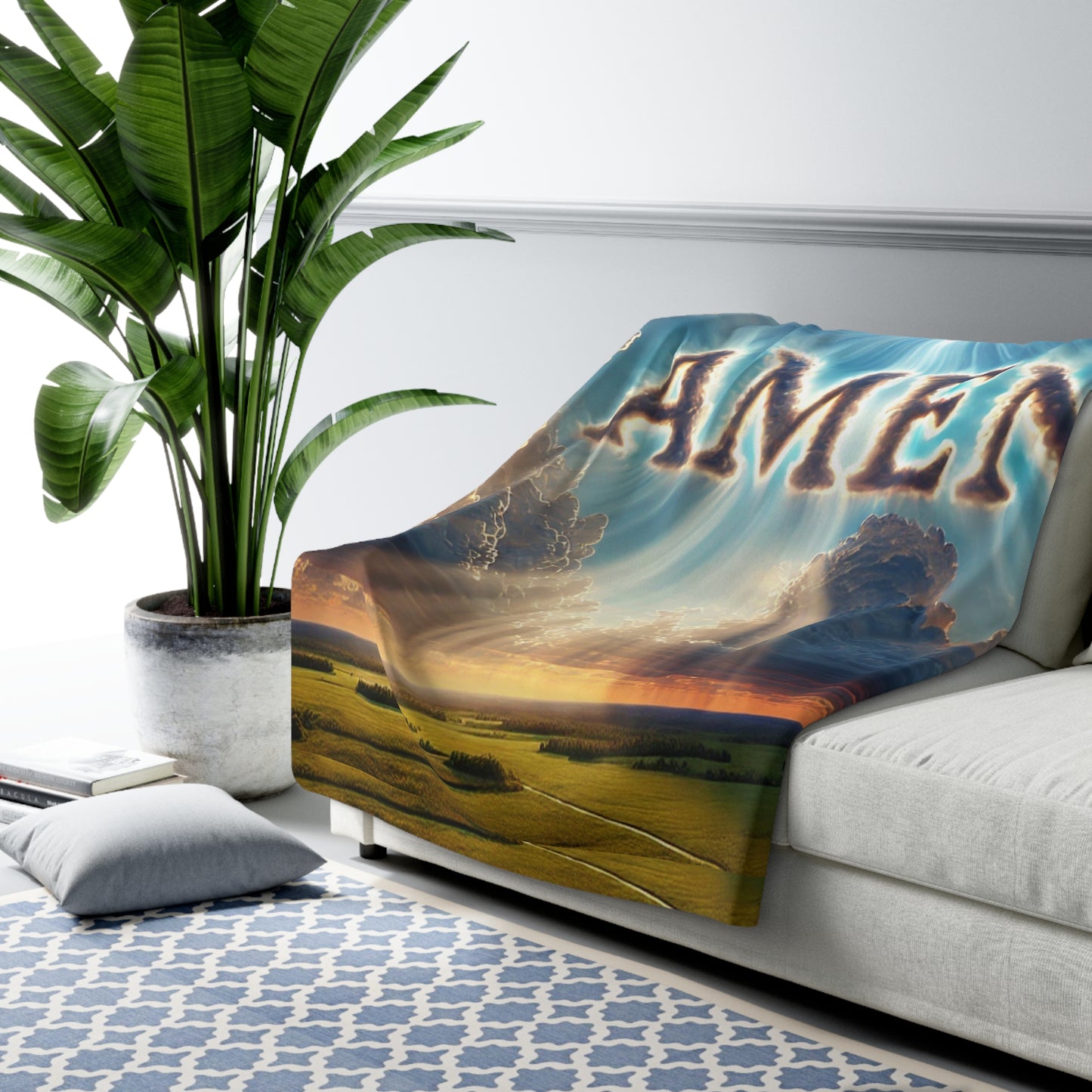 Amen- Sherpa Fleece Blanket