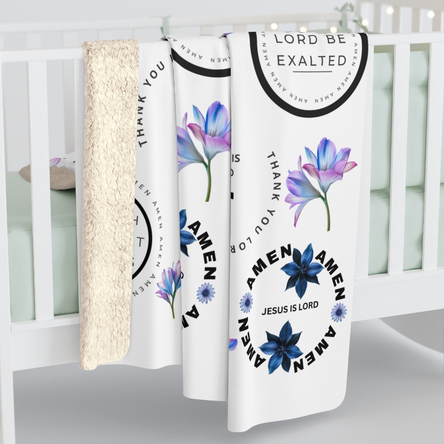 Praise Lord-Sherpa Fleece Blanket