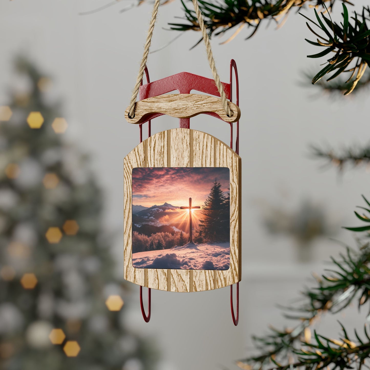 Faith Through The Storm- Sled Ornaments