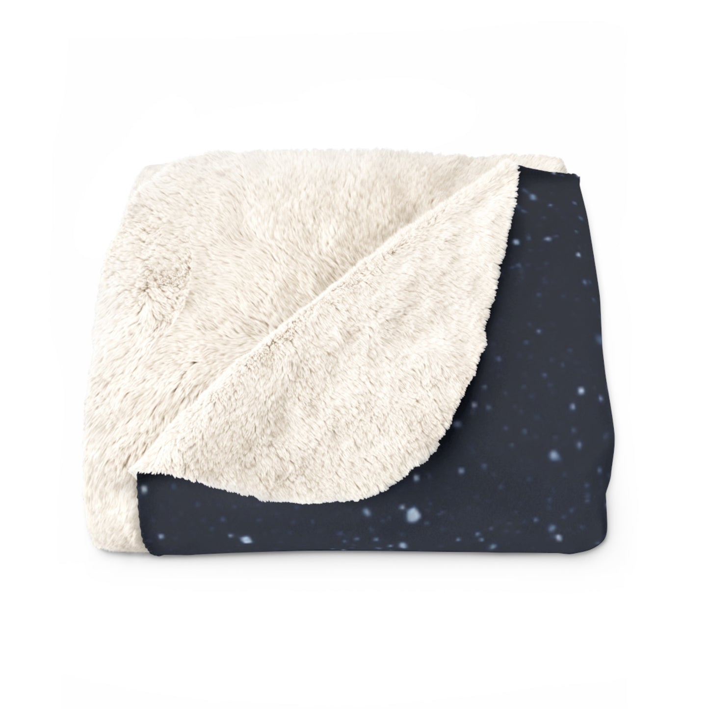 Silent Night Nativity Star of Bethlehem- Sherpa Fleece Blanke