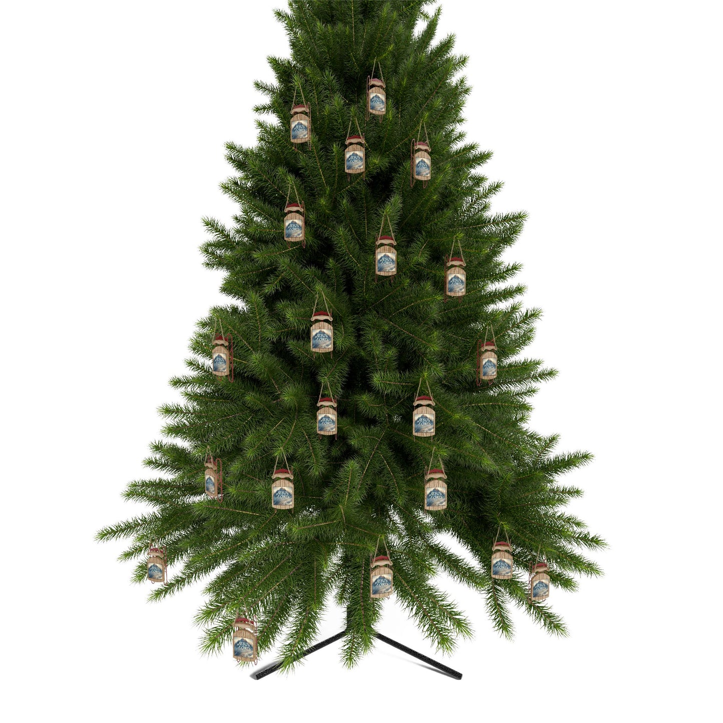 Jesus Is Lord- Sled Ornaments