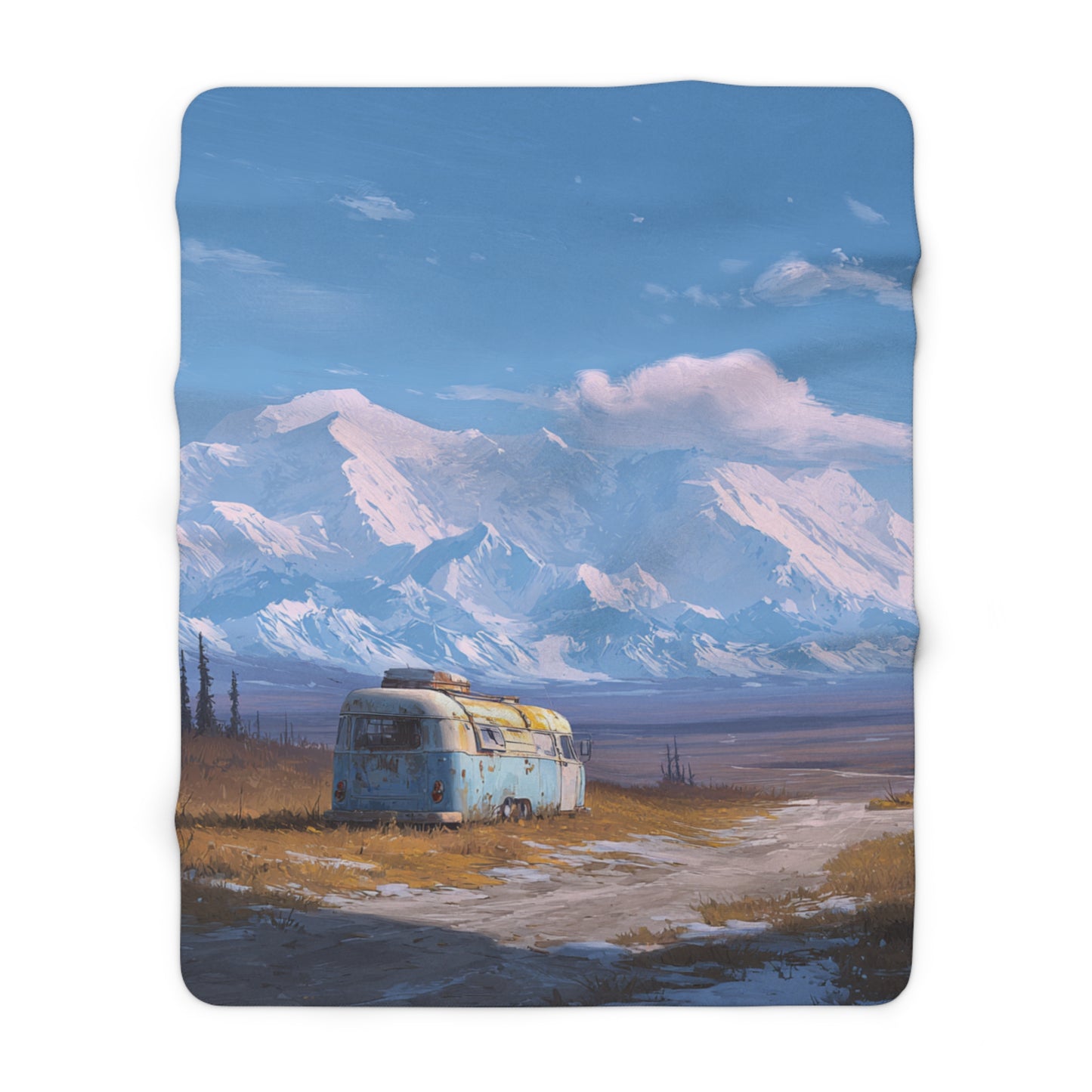 Alaskan Haven Camper Van – Alaska Sherpa Fleece Blanket