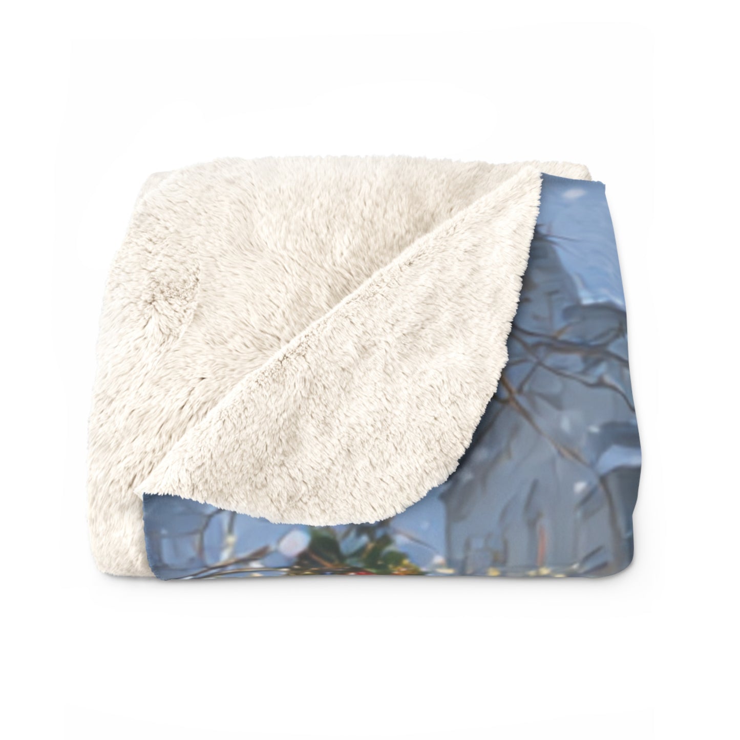 Evening Carriage Ride-Sherpa Fleece Blanket