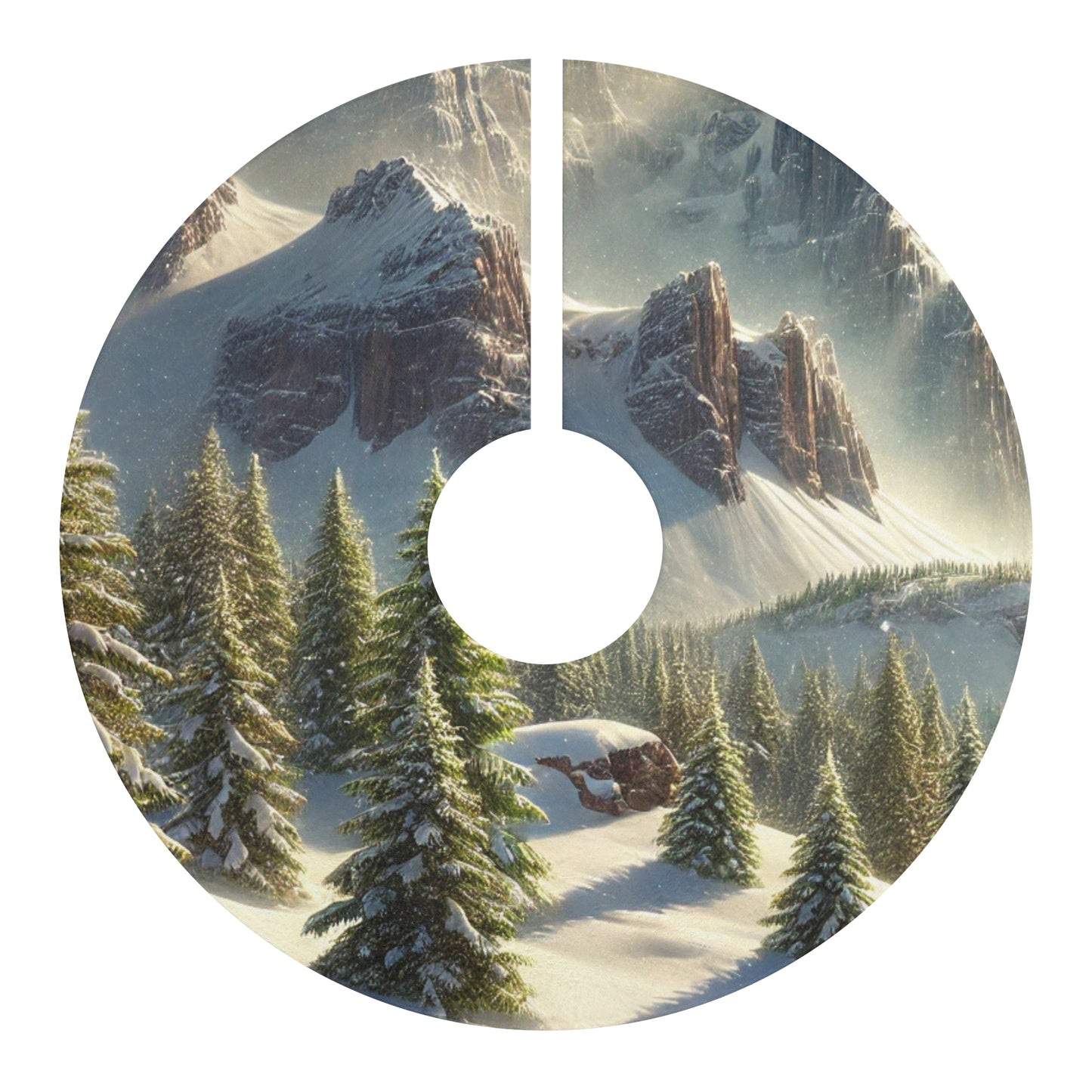 Jesus Is Lord Christmas Tree Skirt