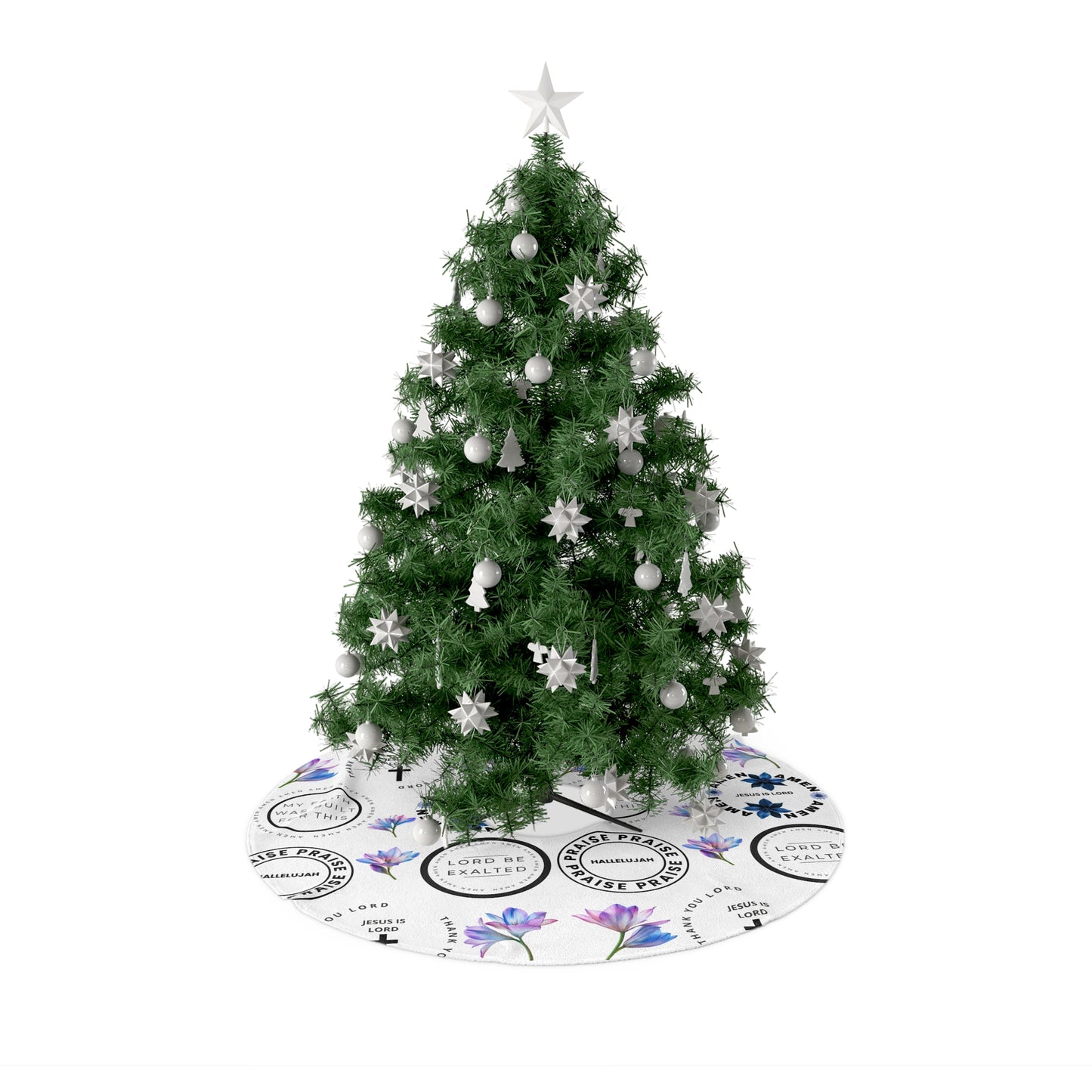 Praise Lord- Inspirational Christmas Tree Skirt