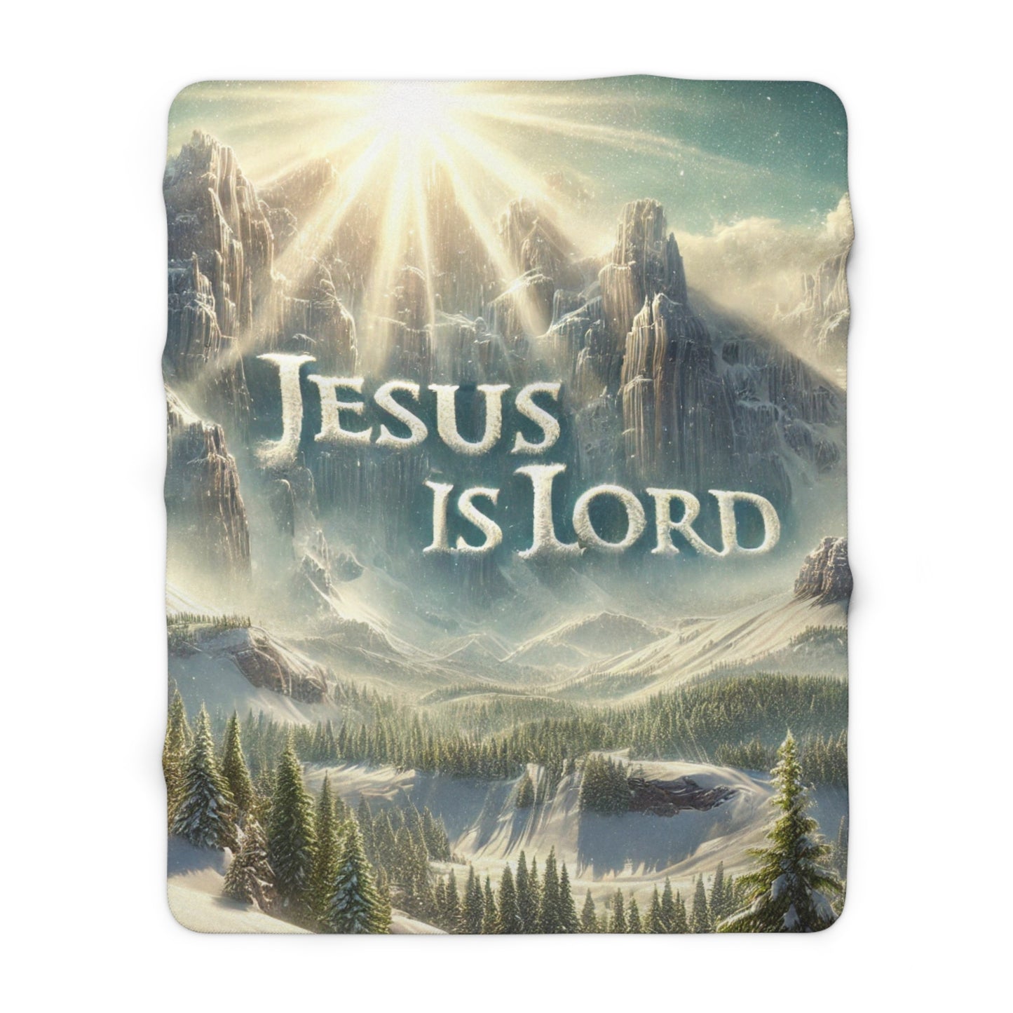 Jesus Is Lord Sherpa Blanket