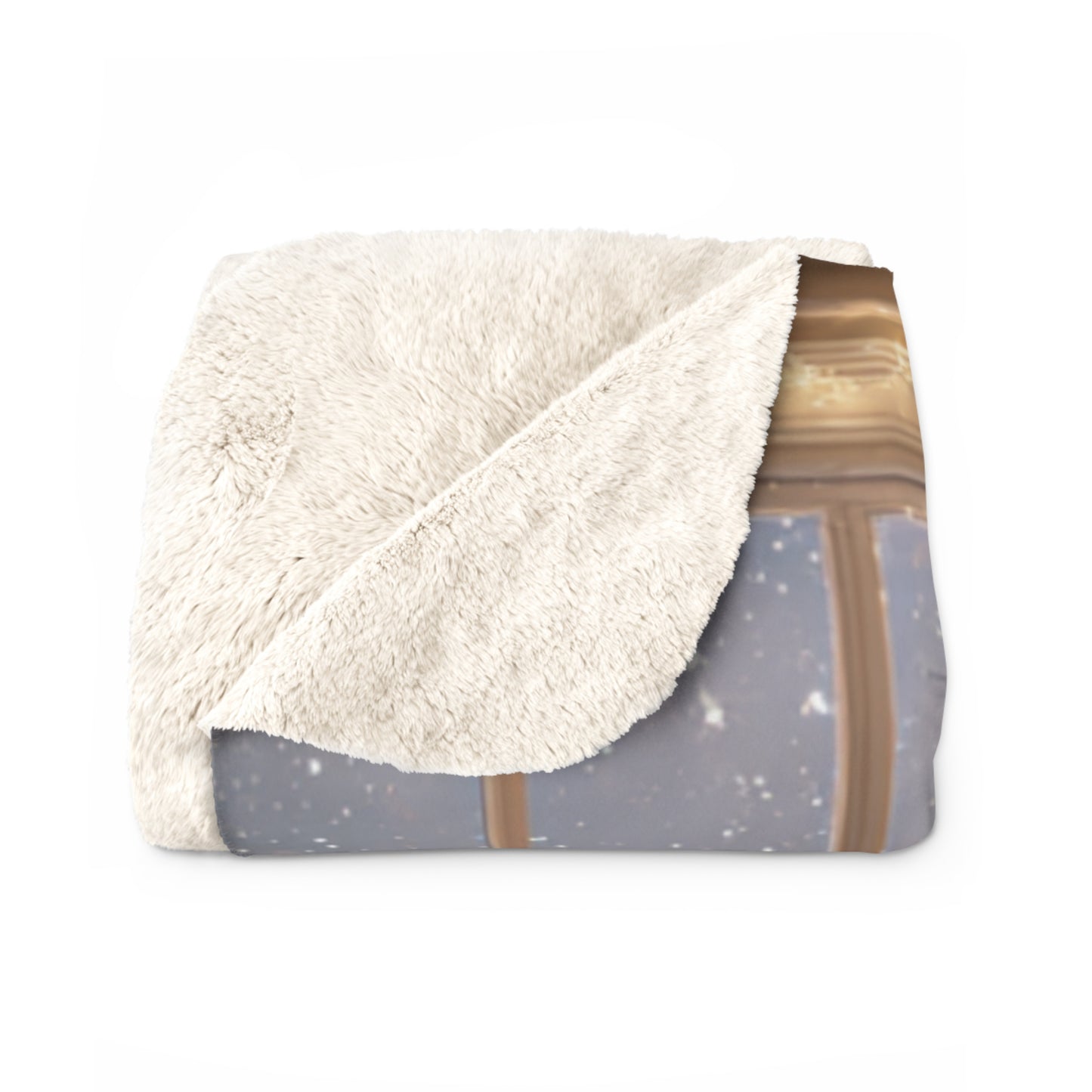 Fireside Glow- Christmas Holiday Sherpa Blanket