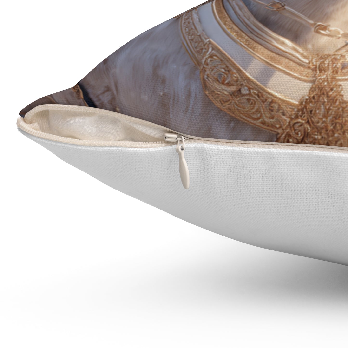 Golden Grace Carriage Ride- Throw Pillow