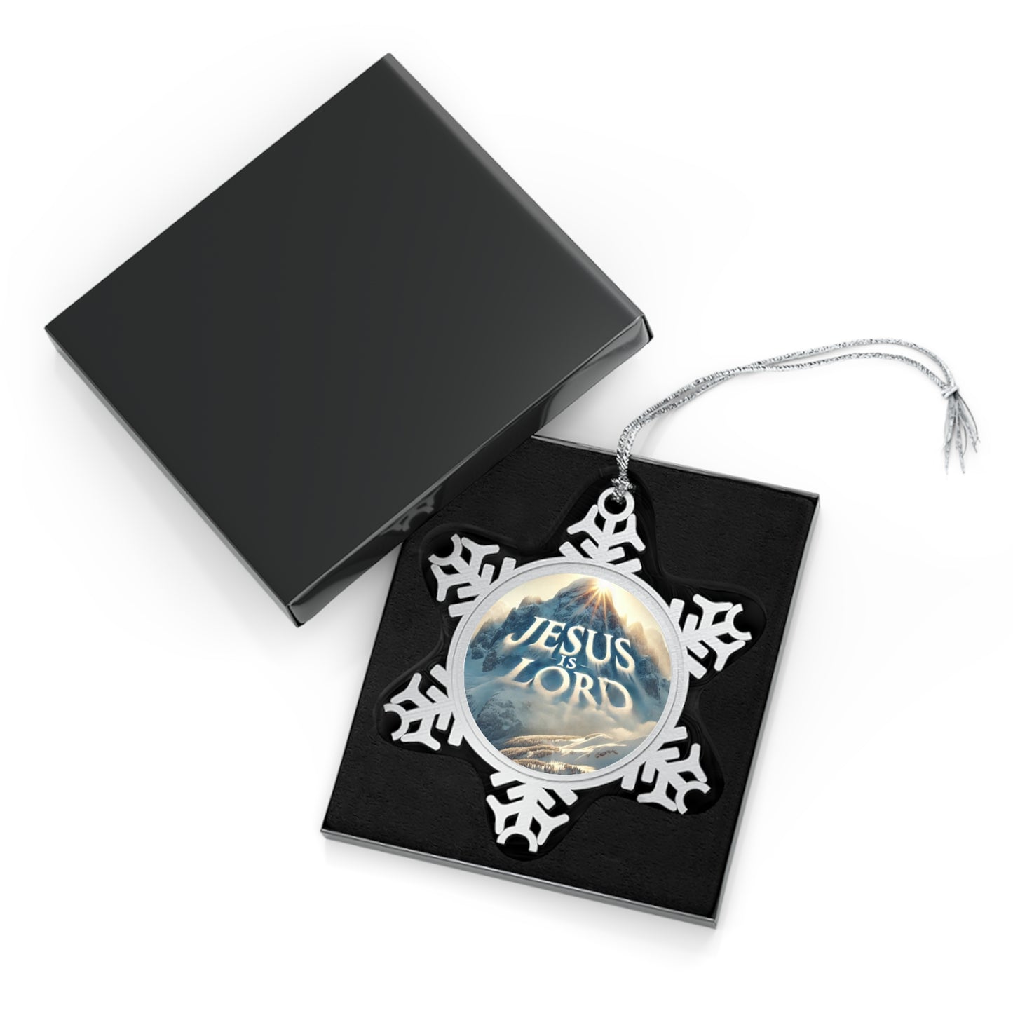 Jesus is Lord- Pewter Snowflake Ornament