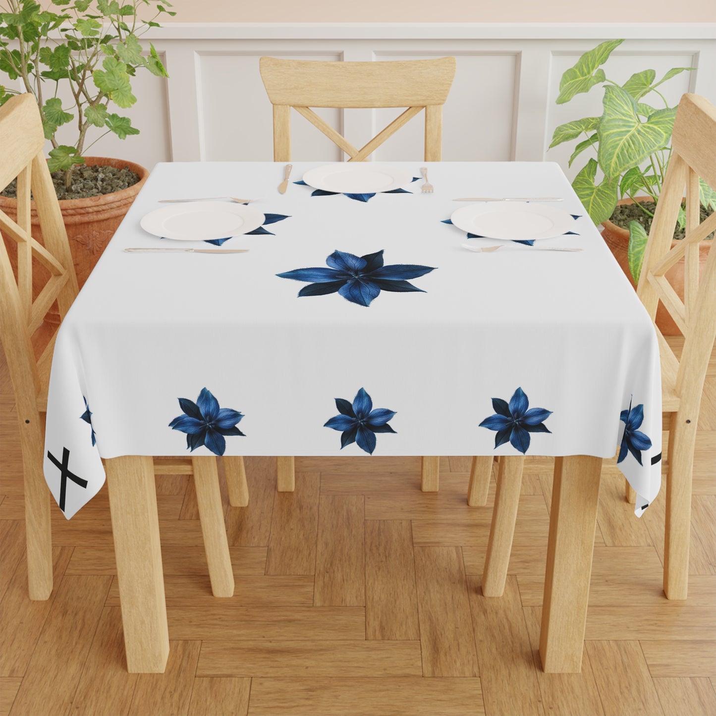 Garden Grace Floral Tablecloth