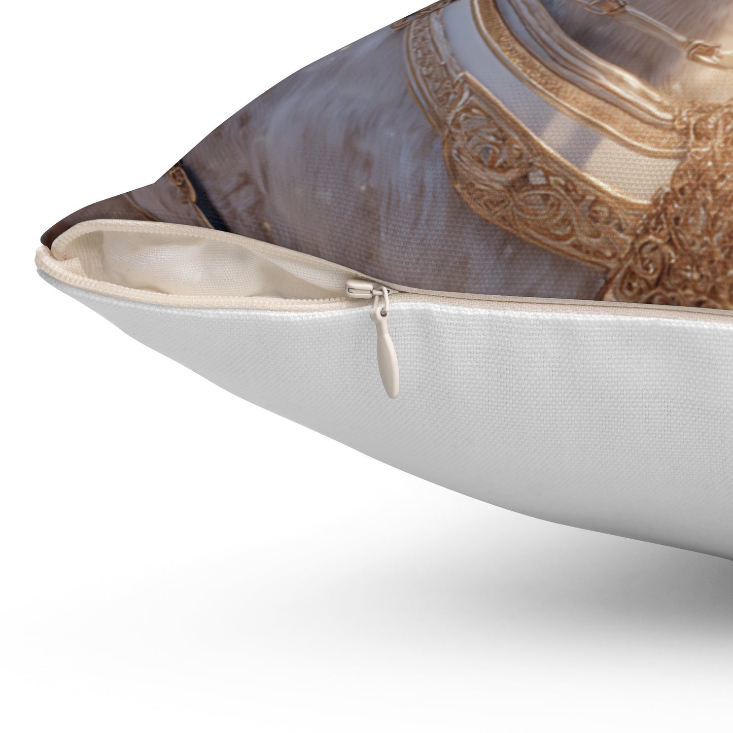 Golden Grace Carriage Ride- Throw Pillow