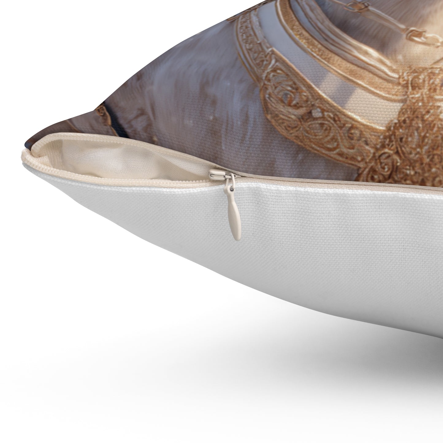 Golden Grace Carriage Ride- Throw Pillow