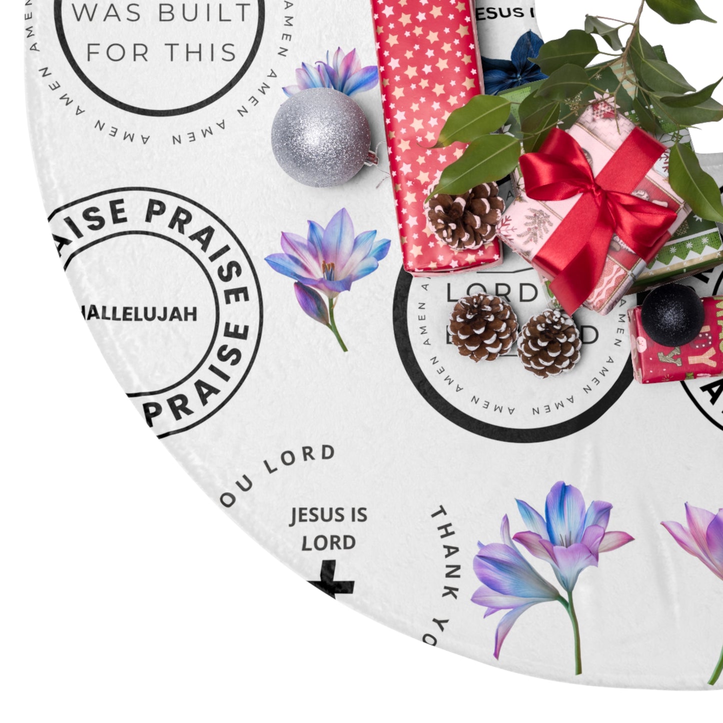 Praise Lord- Inspirational Christmas Tree Skirt