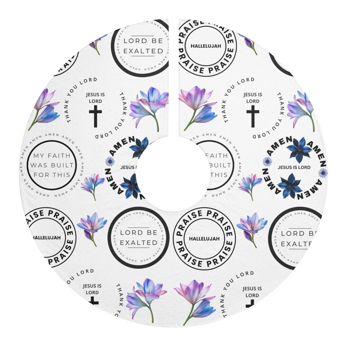 Praise Lord- Inspirational Christmas Tree Skirt