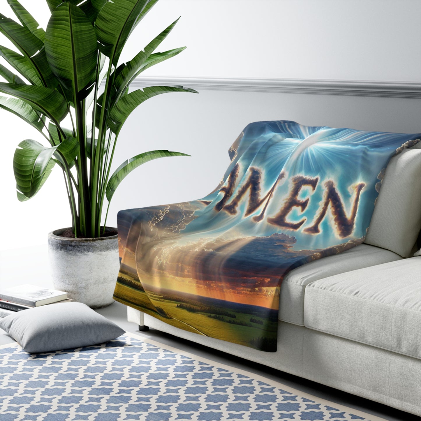 Amen- Sherpa Fleece Blanket
