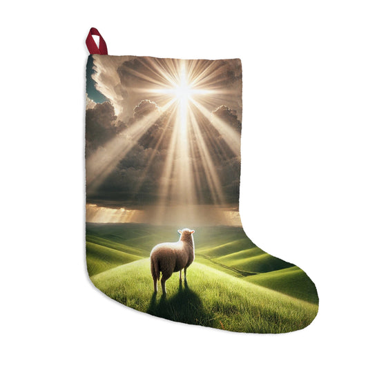 He Leads Me- Christmas Stocking