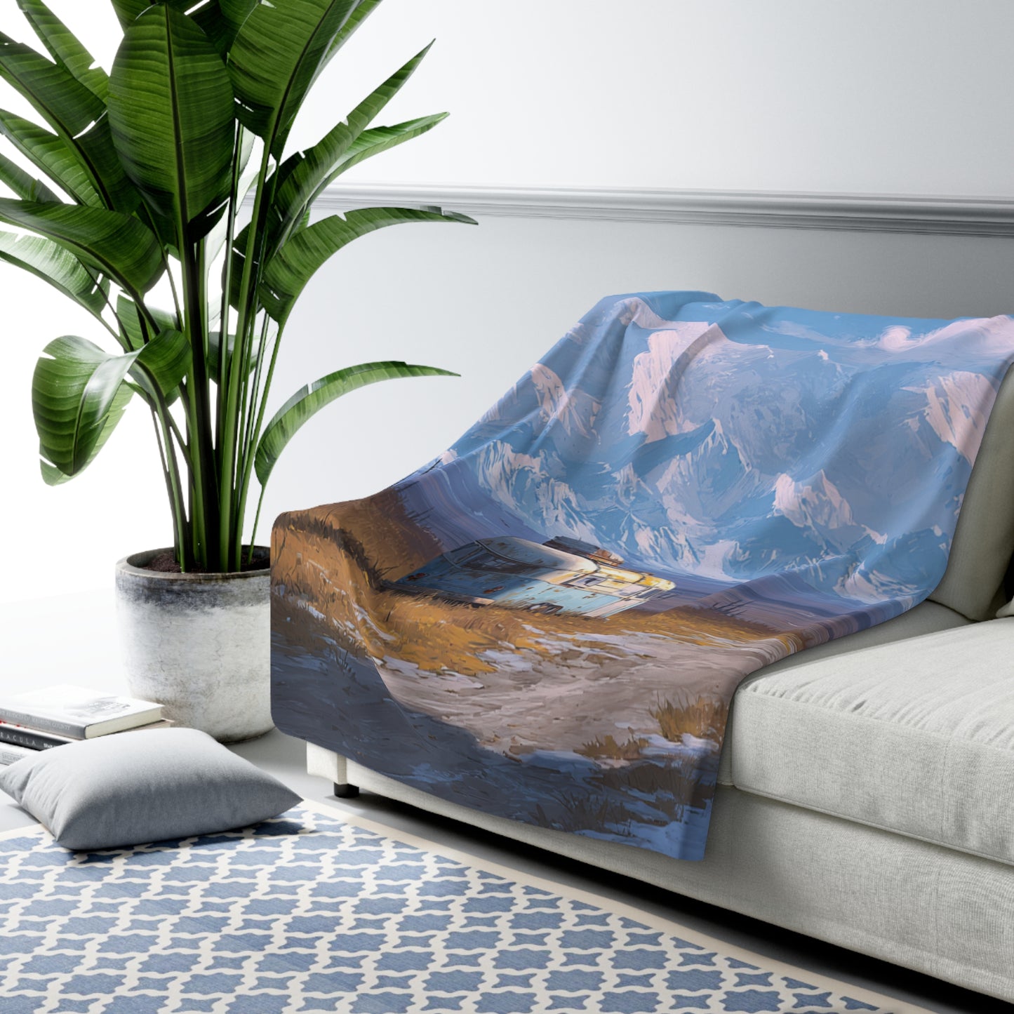 Alaskan Haven Camper Van – Alaska Sherpa Fleece Blanket