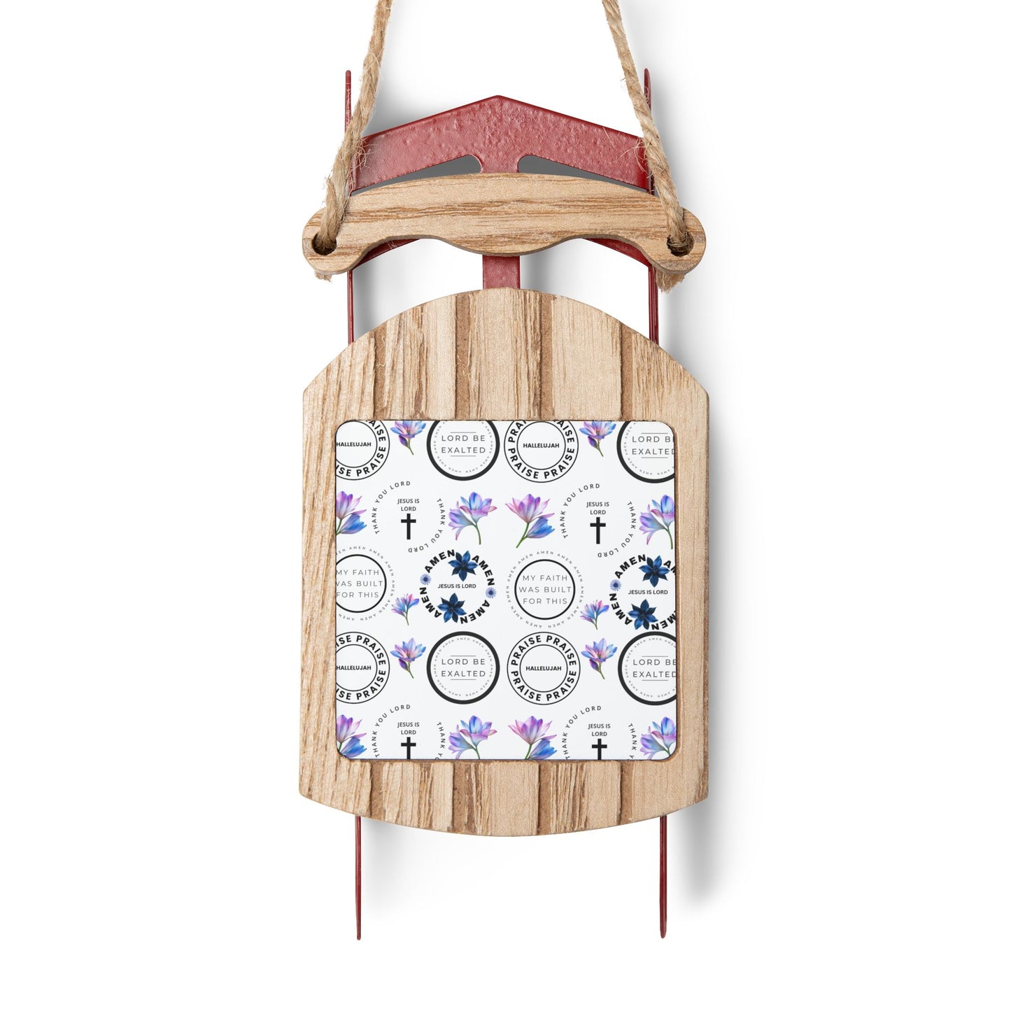 Praise Lord- Sled Ornaments