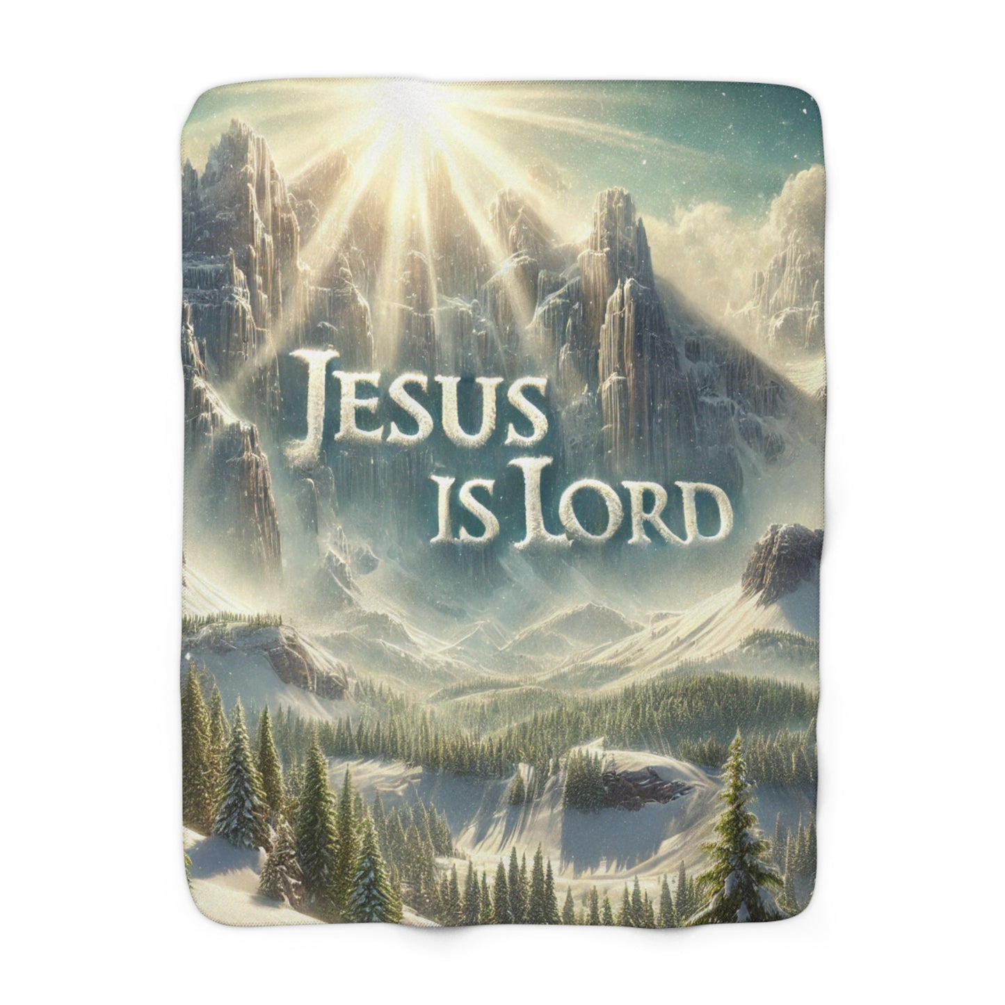 Jesus Is Lord Sherpa Blanket