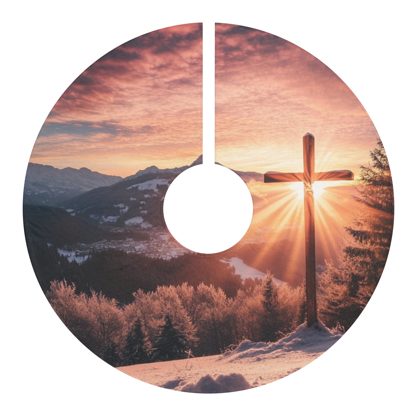 Faith Through The Storm- Christmas Tree Skirt