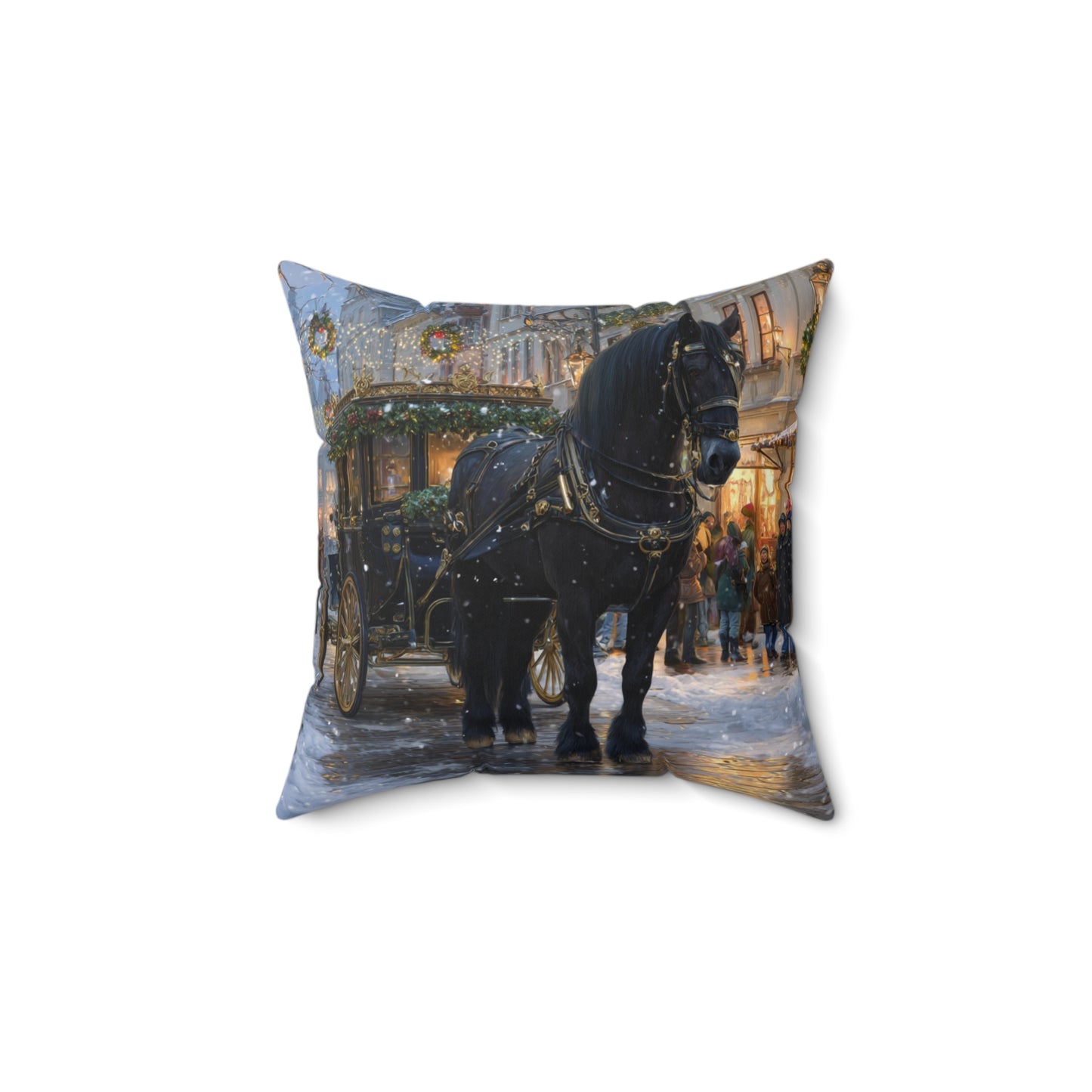 Evening Carriage Ride- Decorative Pillow