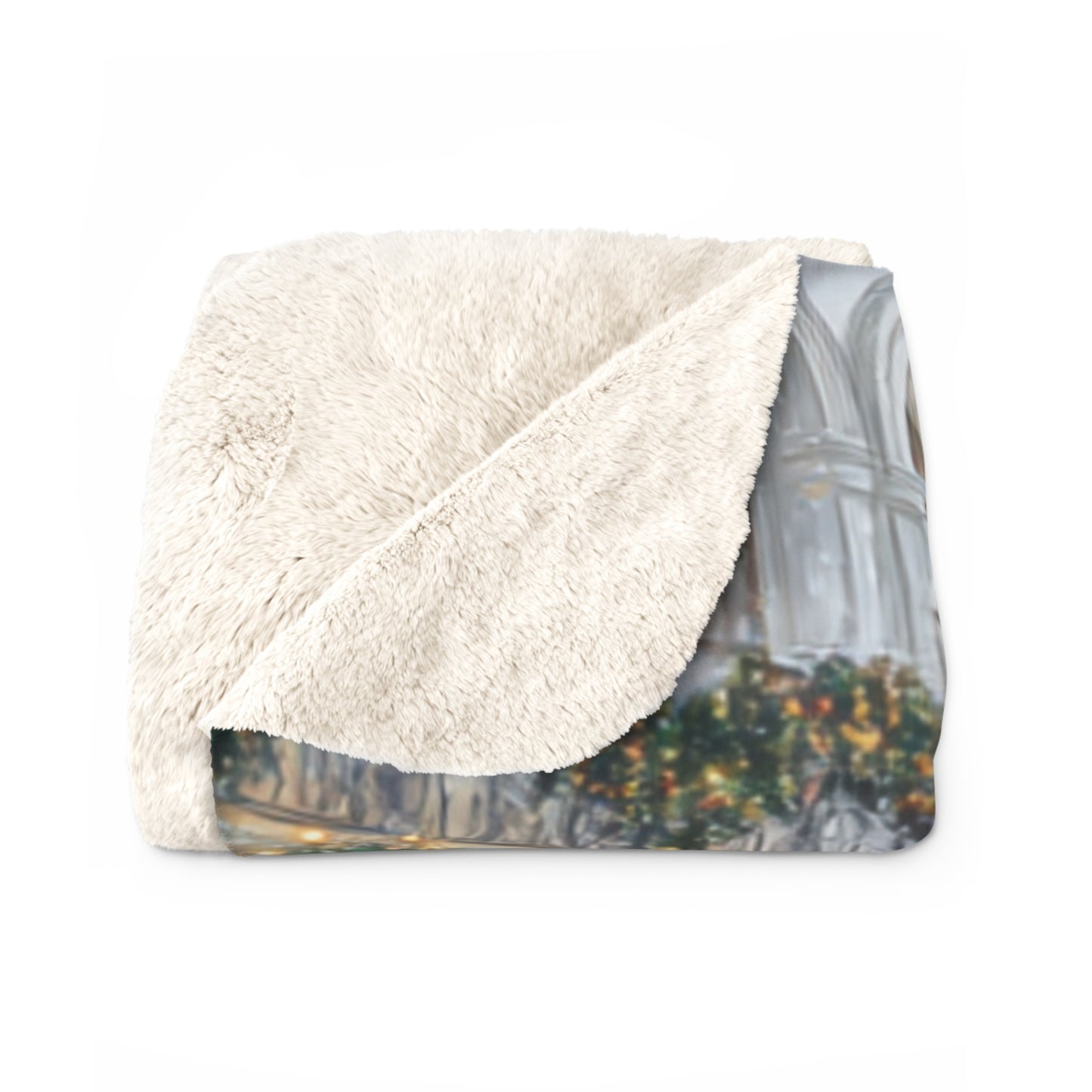 Golden Grace Carriage Ride- Sherpa Fleece Blanket