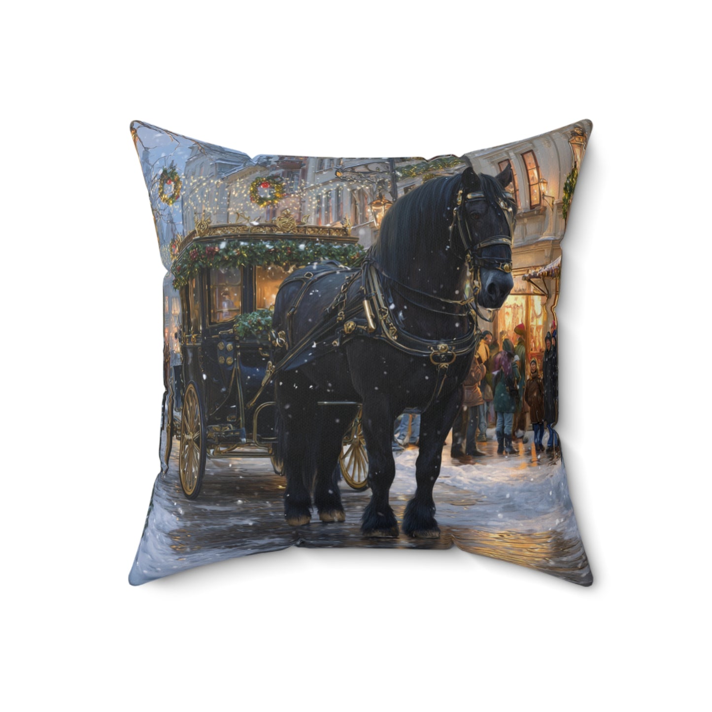 Evening Carriage Ride- Decorative Pillow