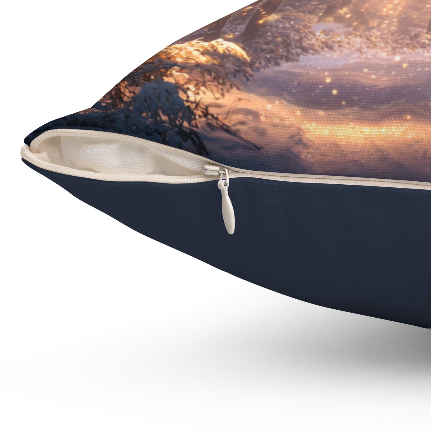 Winter Path of Faith- Throw Pillow