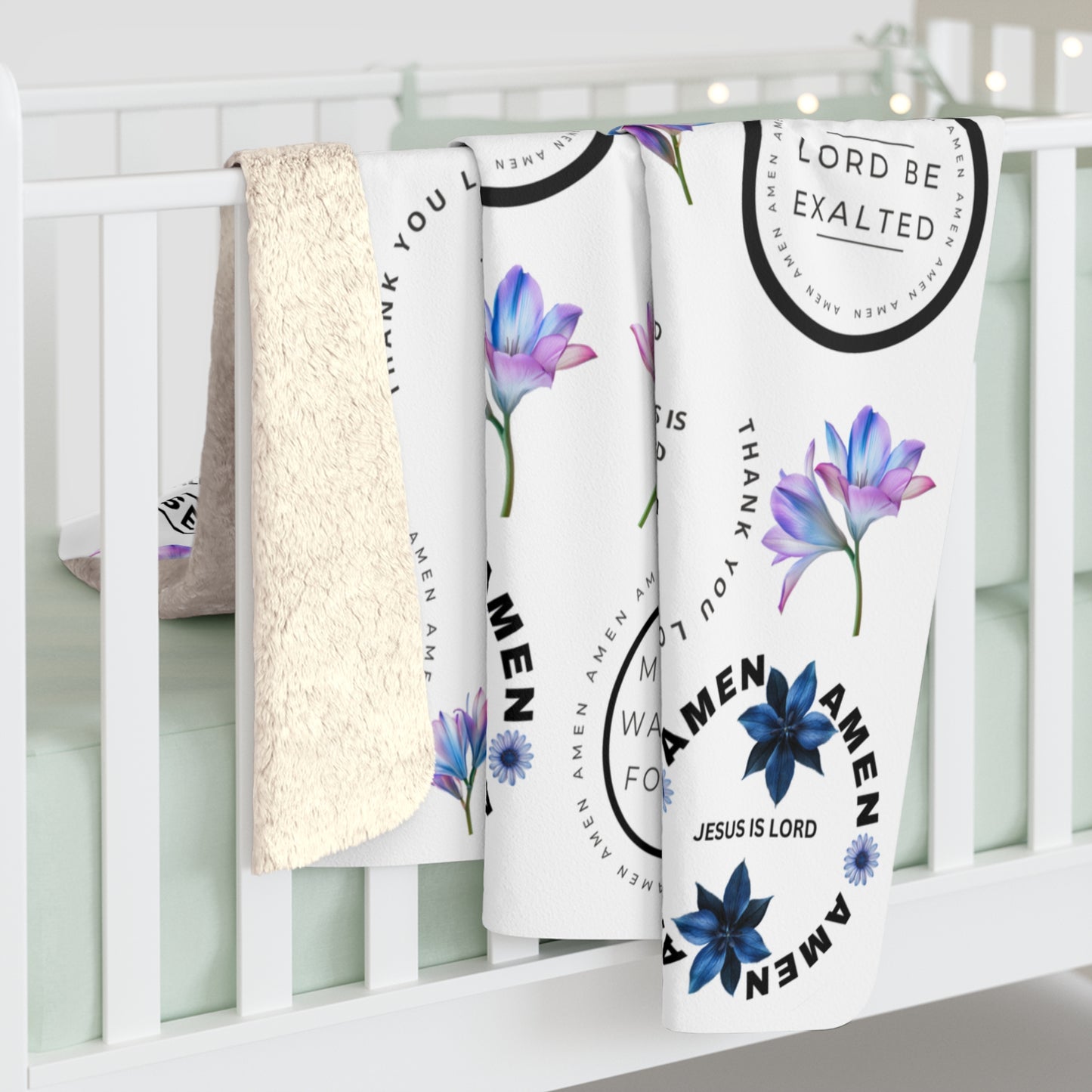 Praise Lord-Sherpa Fleece Blanket