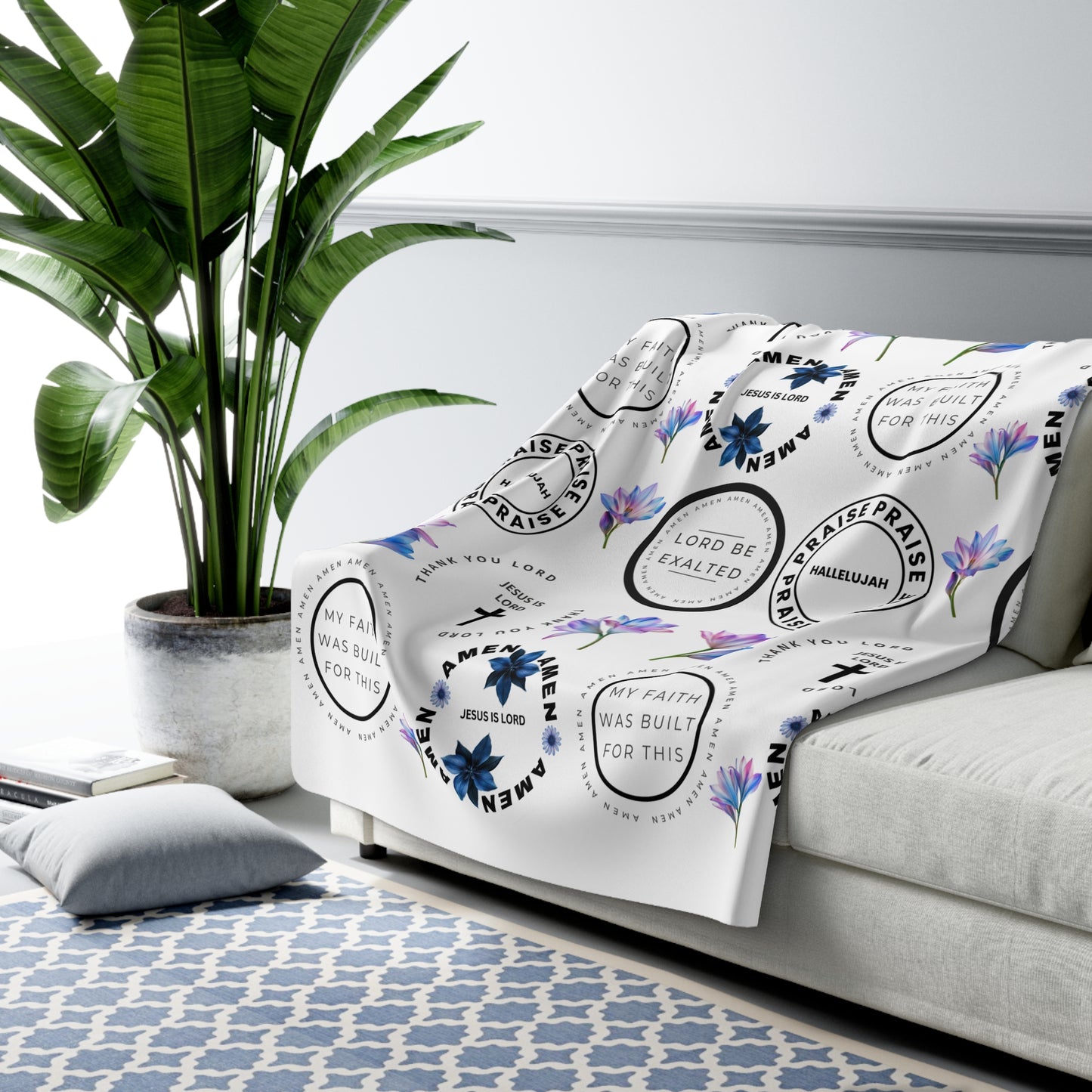 Praise Lord-Sherpa Fleece Blanket