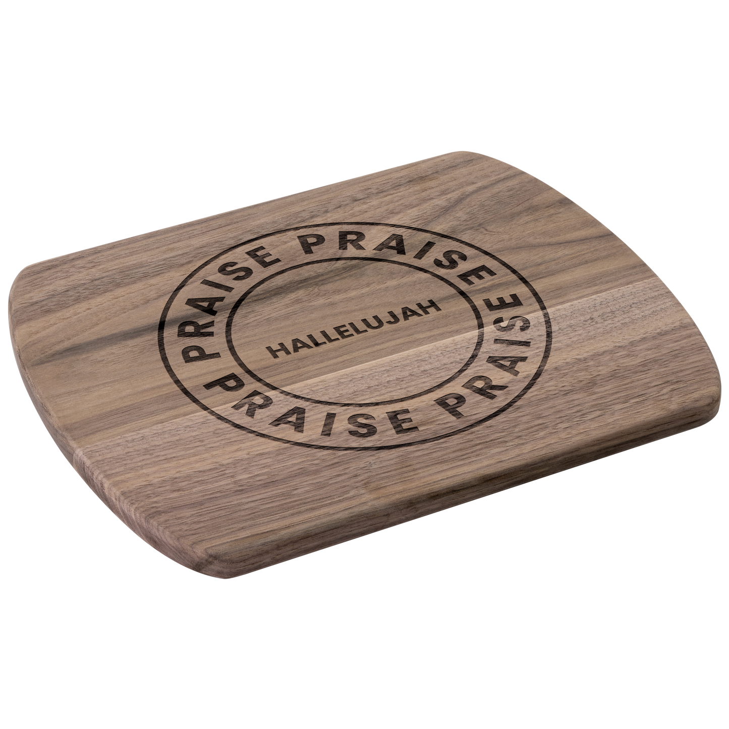 Hallelujah_Praise-_Cutting_Board_Dark_Rounded_H_Angle_Mockup.png