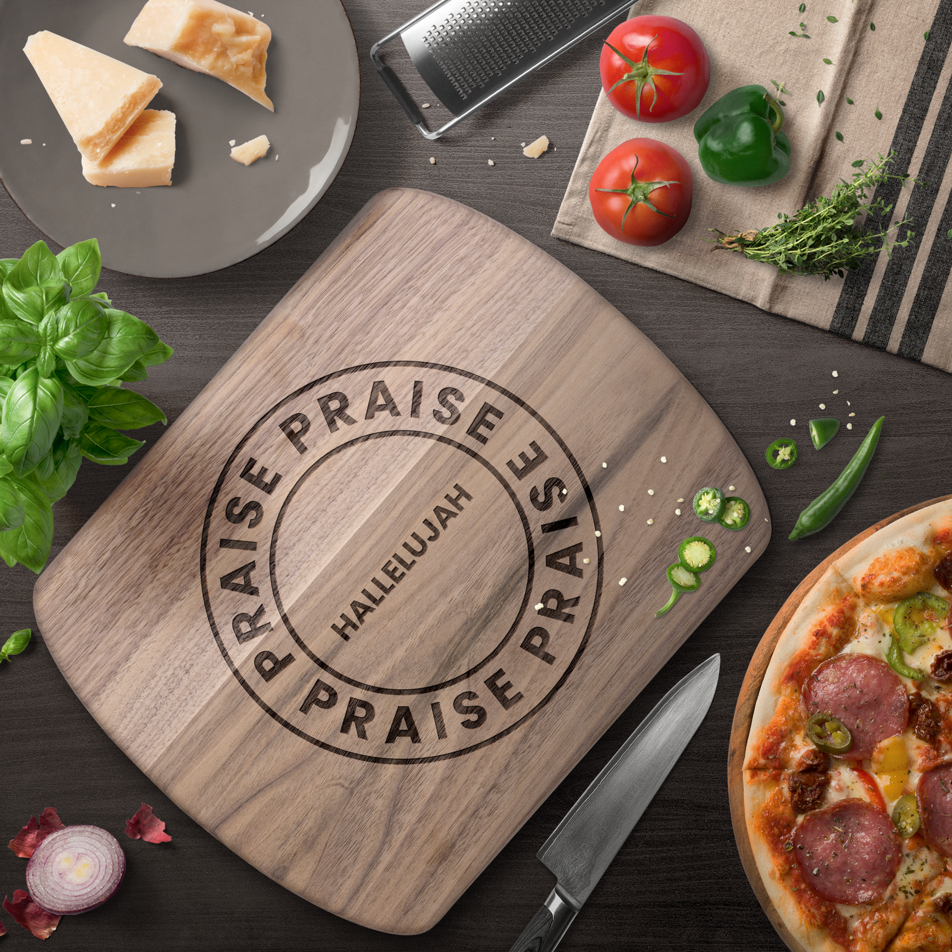 Hallelujah_Praise-_Cutting_Board_Dark_Rounded_H_Lifestyle_Mockup.png